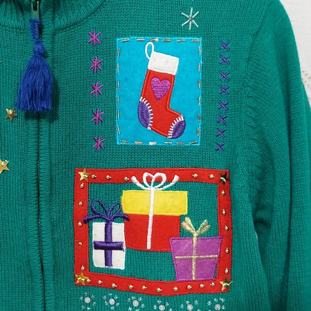 Jason Maxwell Christmas sweater size small (InvW099) - Picture 9 of 10